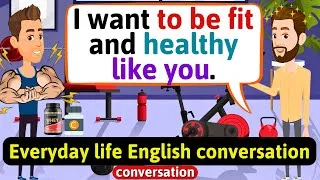 English Conversation Practice (At the gym) Improve English Speaking Skills