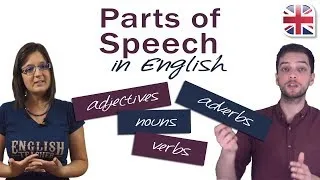 9 Parts of Speech in English - English Grammar Lesson