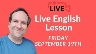 Learn English l Live Stream l Sunday English Lesson Live Stream September 19th