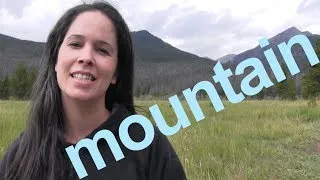 How to Say MOUNTAIN and SENTENCE - American English