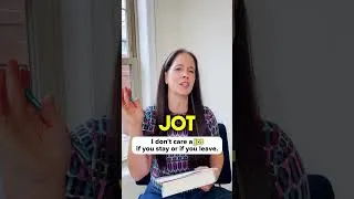 What does JOT mean?? | Learn English Vocabulary