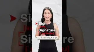 Signed vs. Signature (What's the difference?) 🖊️ #signedvssignature #rachelsenglish