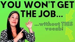 JOB INTERVIEW VOCABULARY | ENGLISH INTERVIEW WORDS | HOW TO INTERVIEW IN ENGLISH | INTERVIEW ENGLISH