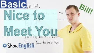 Learn English: Nice to Meet You