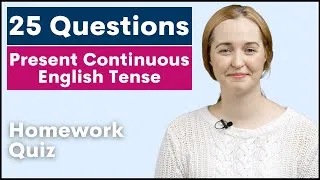25 Present Continuous Tense Questions | Learn English Grammar