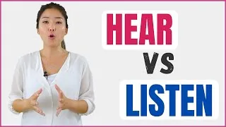 HEAR vs LISTEN Difference, Meaning, Example Sentences | Learn English Vocabulary