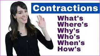 Contractions | Question Form + 'be' verb | Learn How to Pronounce Basic English Contractions