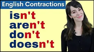 Learn NEGATIVE English CONTRACTIONS | Pronunciation Course 3