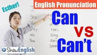 English Pronunciation: Can vs Can't