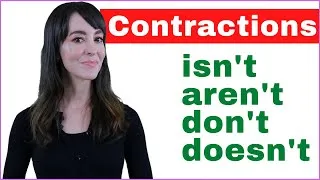 Contractions | Negatives “not” | isn't, aren't, don't, doesn't