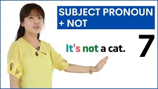Learn Subject Pronouns + Not | Basic English Grammar Course