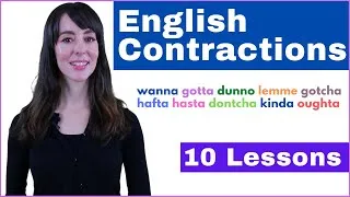 Learn English Contractions | 10 Pronunciation Lessons | Improve Your Spoken English