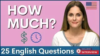 25 HOW MUCH Questions to improve your English Speaking Skills | Interview Practice