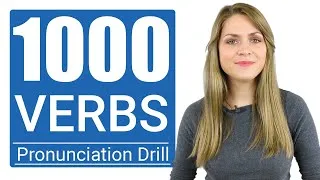 1000 Most Common English VERBS | Practice British Pronunciation Vocabulary Drill