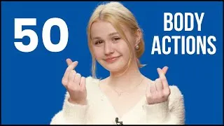 50 Body Action Verbs Acted Out | Learn English Expressions