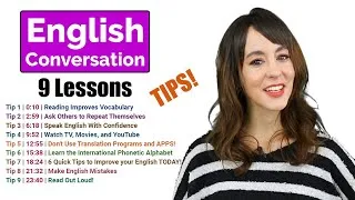 Learn English Conversation with Lynn’s Speaking TIPS | 9 Lessons