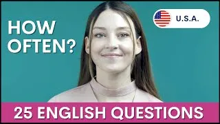 25 HOW OFTEN Questions | English Interview to Learn Grammar