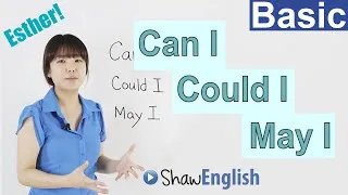 Learn English: Can I / Could I / May I