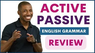 Passive Active Voice REVIEW with example sentences + Homework + QUIZ