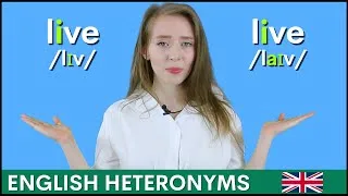 Learn the English Heteronym LIVE with Pronunciation and Practice Sentences