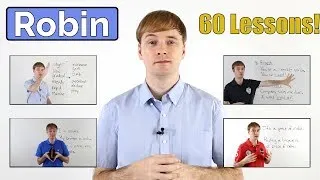 Learn English with Robin | 60 Easy English Lessons for Beginners