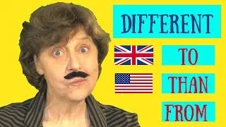 Different to, different than or different from? British and American English