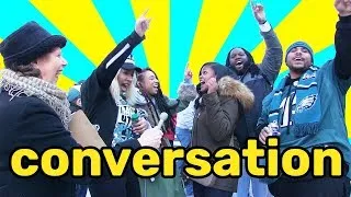 Conversation and slang with Philadelphia Eagles fans