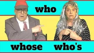 Who, whose and who's  - an English grammar lesson