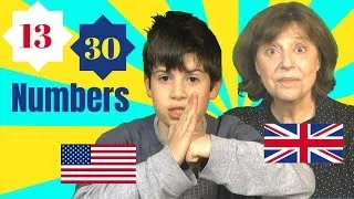 Saying numbers in British and American English (1-100)