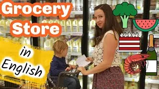 Grocery Store Vocabulary: shop in English