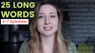 Advanced Pronunciation Lesson | 25 Long Words | American English
