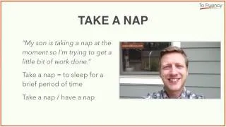 Take/Have a Nap: Definition and Examples (English Vocabulary)