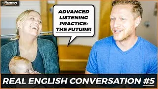 Advanced English Conversation Lesson #5: The Future 🚀 (learn real English w/ subtitles)